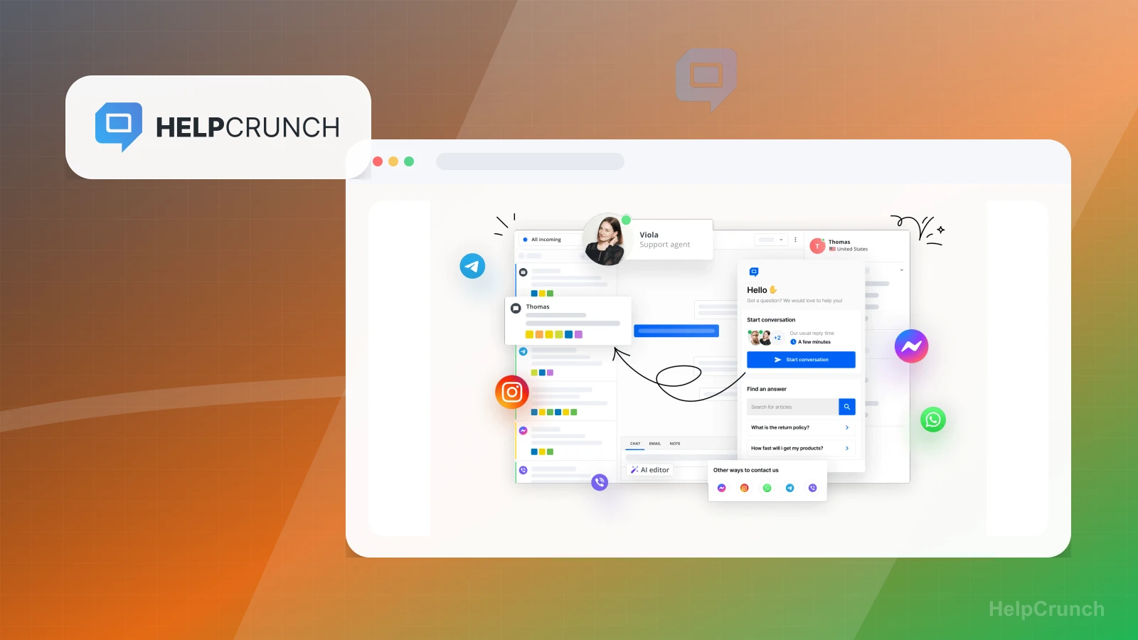 HelpCrunch screenshot thumbnail 1