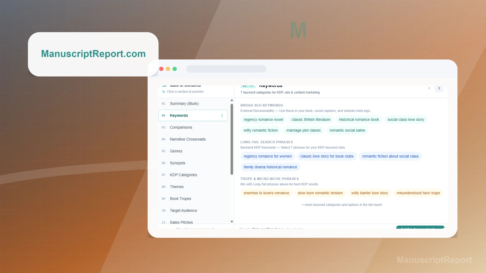 ManuscriptReport product media preview