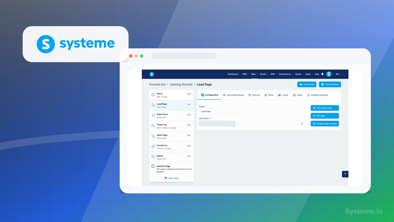 Systeme.io product media preview