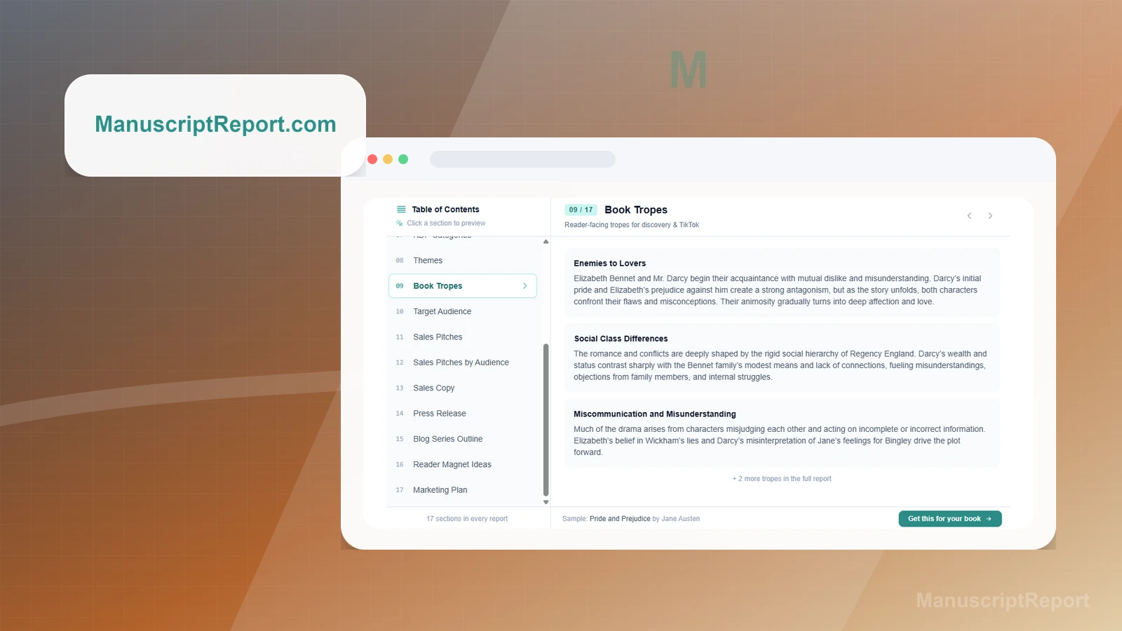 ManuscriptReport screenshot thumbnail 3