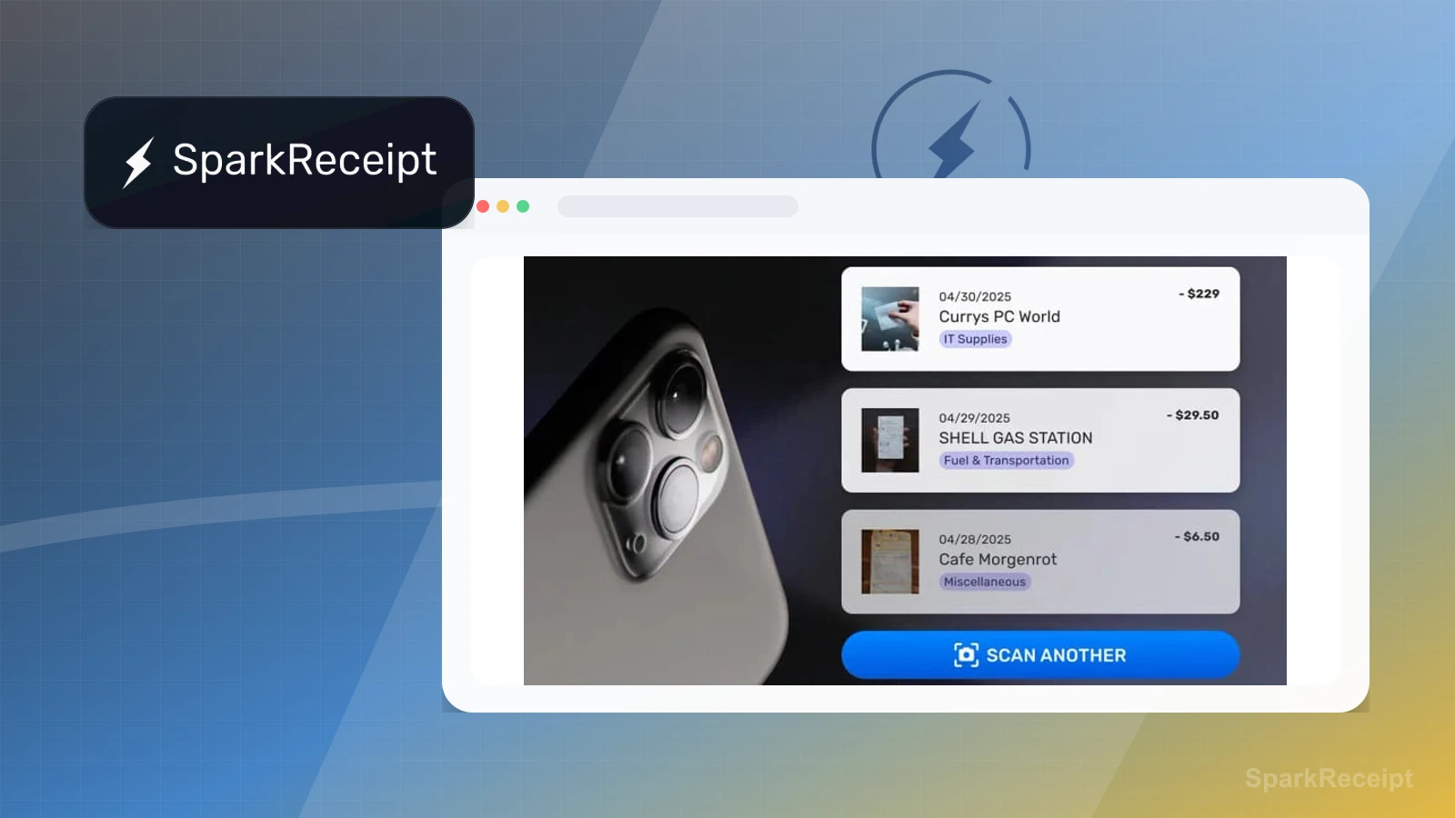 SparkReceipt screenshot thumbnail 2