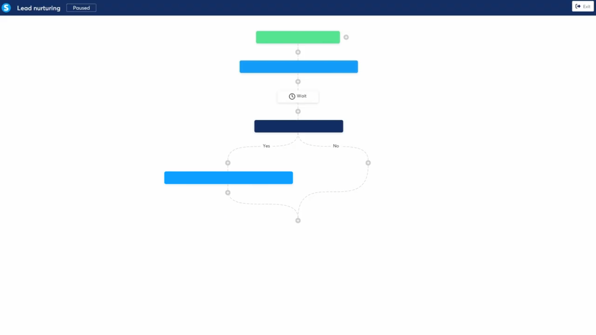 Owner-captured Systeme.io automation workflow with visible trigger and action controls as captured.